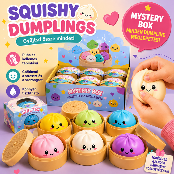 Puha Dumpling Antisztressz Gyűjthető Játék