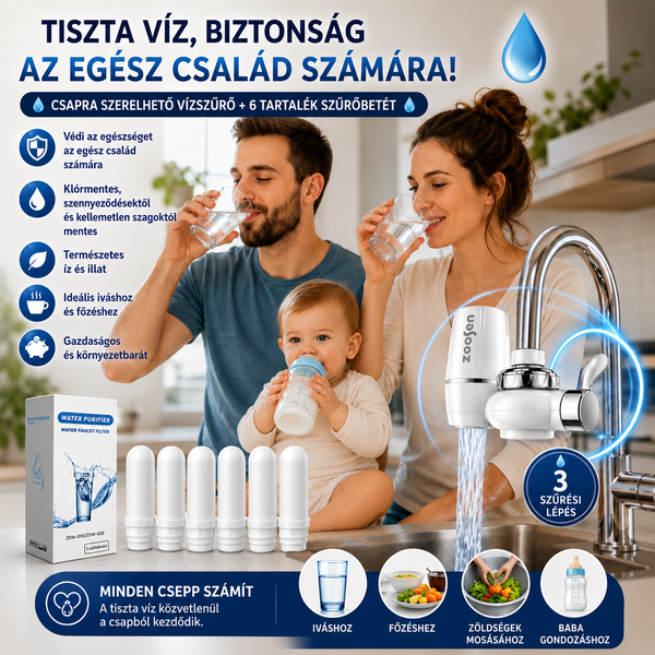 Csapvíz TisztaRend Plusz Kényelmes Megoldás