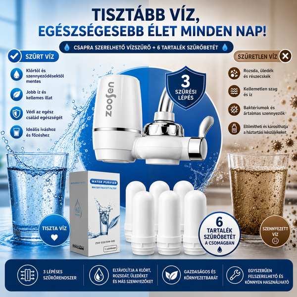 Csapvíz TisztaRend Plusz Kényelmes Megoldás