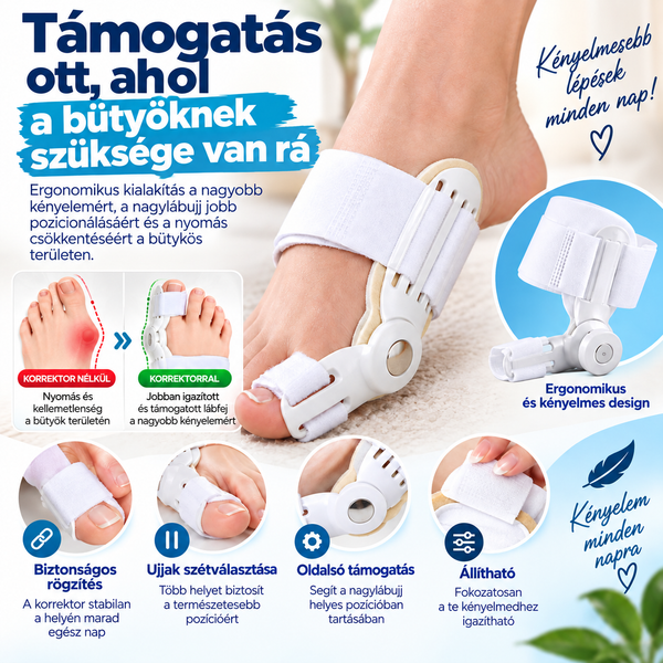 FixComfort Hallux Valgus Lábujj Támogató