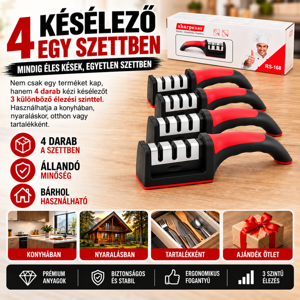 Konyhai Késélező Szett