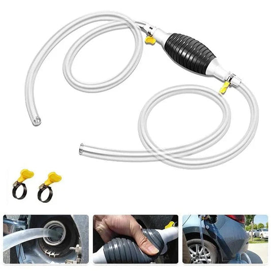 1+1 ajánlat – Kézi szifonszivattyú folyadékok átviteléhez, 2 m tömlővel