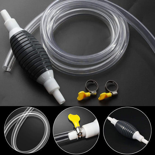 1+1 ajánlat – Kézi szifonszivattyú folyadékok átviteléhez, 2 m tömlővel